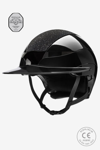 Casque d'équitation Xanto Swarovski Top Brillant Noir