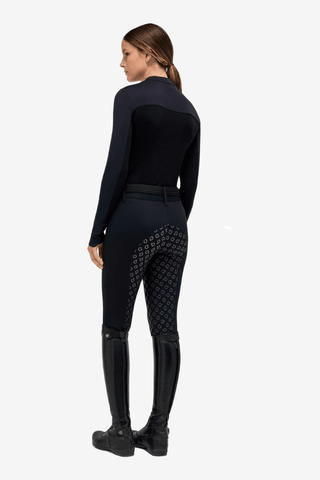 Cavalleria Toscana Orbit Wool Mock Zip Polo