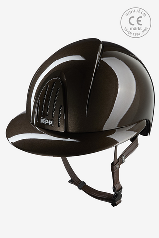 Casque d'équitation Smart NOVA Metal Polish Polo Marron