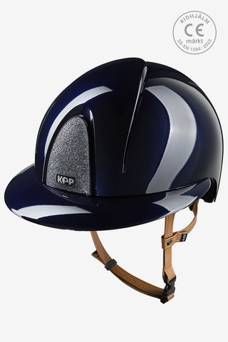 Ridhjälm Smart NOVA Metal Polish Polo Star Beige Strap Blå/Silver