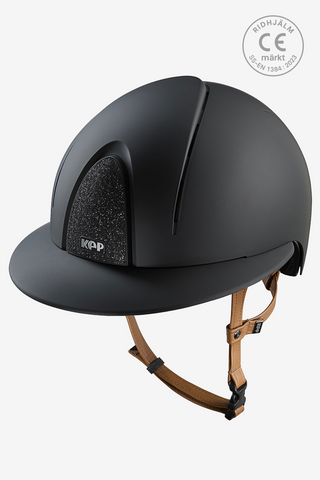Reithelm Smart NOVA Matt Star Polo Beiger Riemen Schwarz/Schwarz