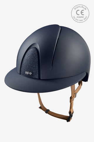 Reithelm Smart NOVA Matt Star Polo Beiger Riemen Blau/Blau