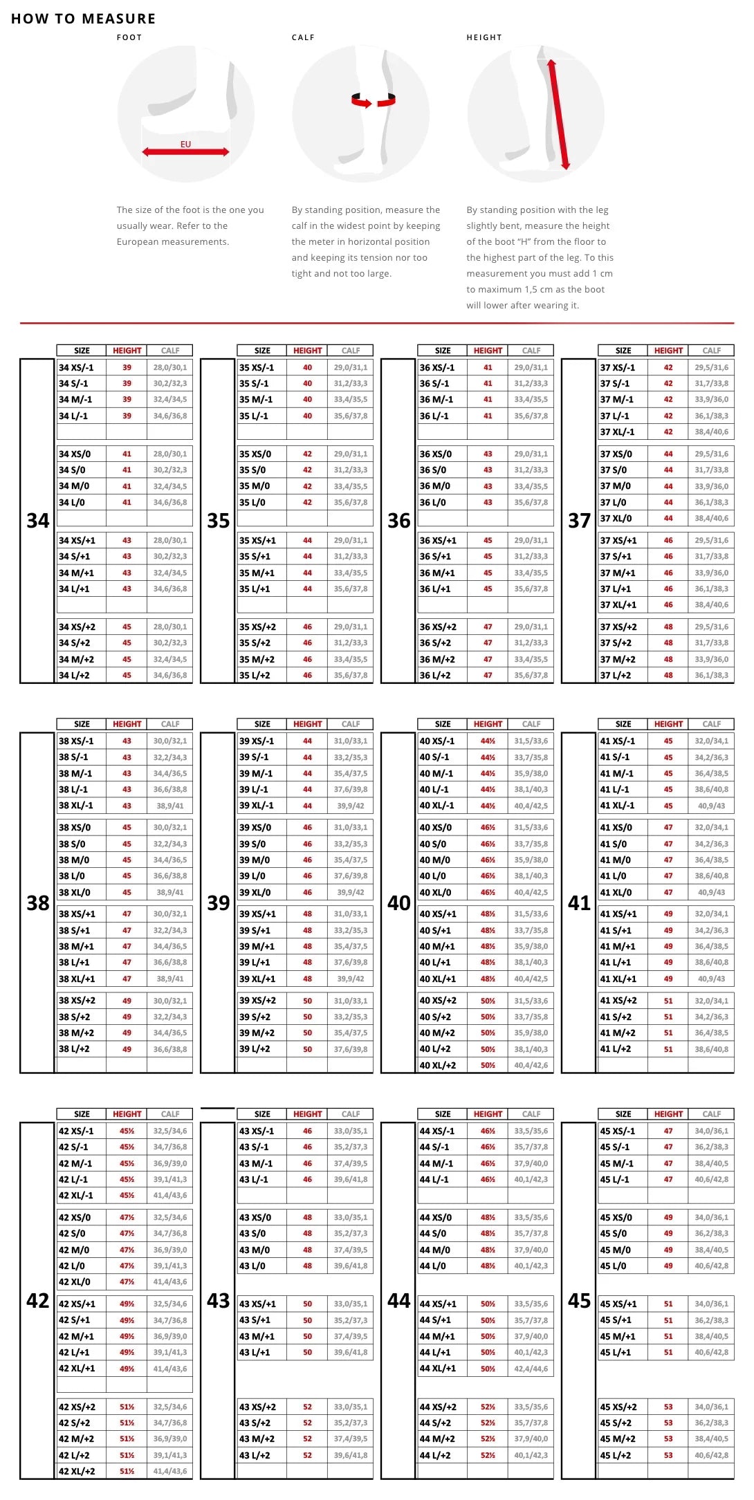 Size Guide