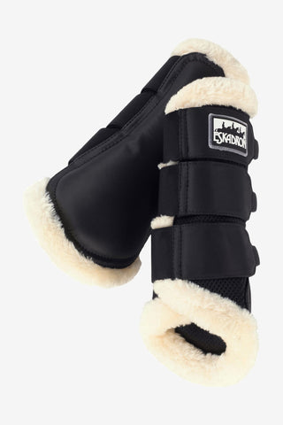 Mesh Faux Fur Boots