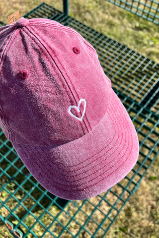 Cap Vintage Rotes Herz