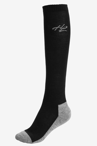 Winter Reitsocken Merino Schwarz