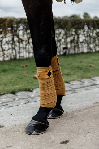 Polar Fleece Bandagen Samt Senfgelb