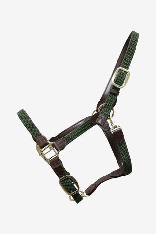 Kentucky Horsewear Flätad Nylon Lädergrimma