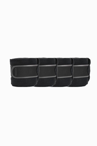 Polar fleece bandages zwart