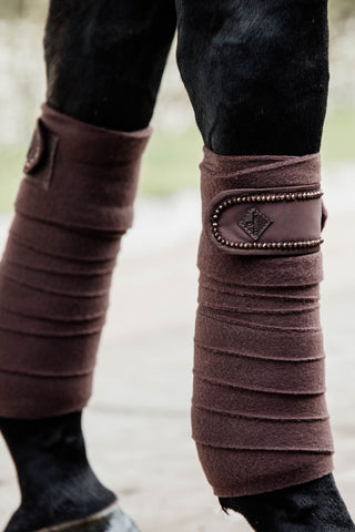 Polar Fleecebandagen Perlen Braun