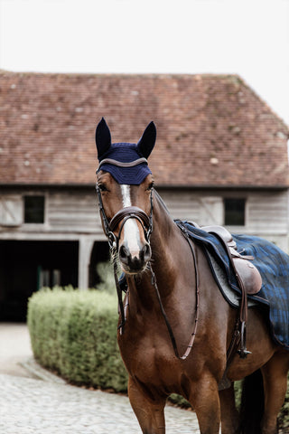 Rijdeken Heavy Fleece Blauw/Zwart