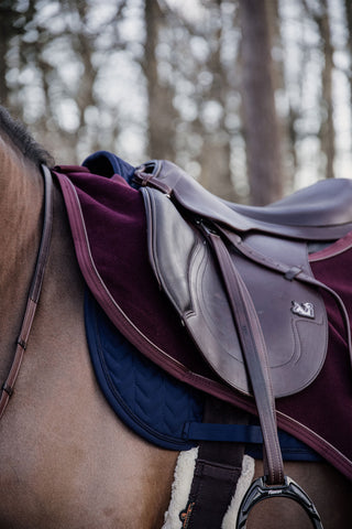 Rijdeken Heavy Fleece Blauw/Zwart