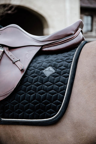Saddle Pad Basic Velvet Black