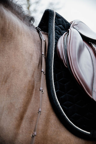 Saddle Pad Basic Velvet Black