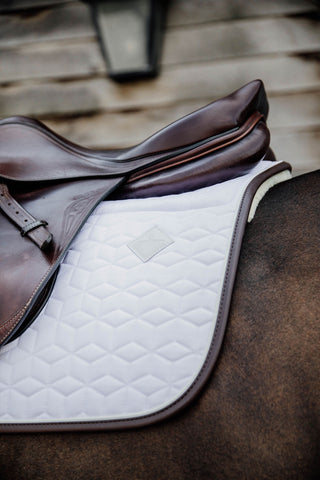 Skin Friendly Saddle Pad White