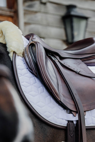 Skin Friendly Saddle Pad White