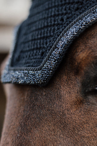 Wellington Oornet Glitter Stone Zwart