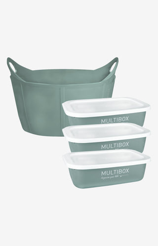 Feeding Set Feed Buckets Mistletoe Green