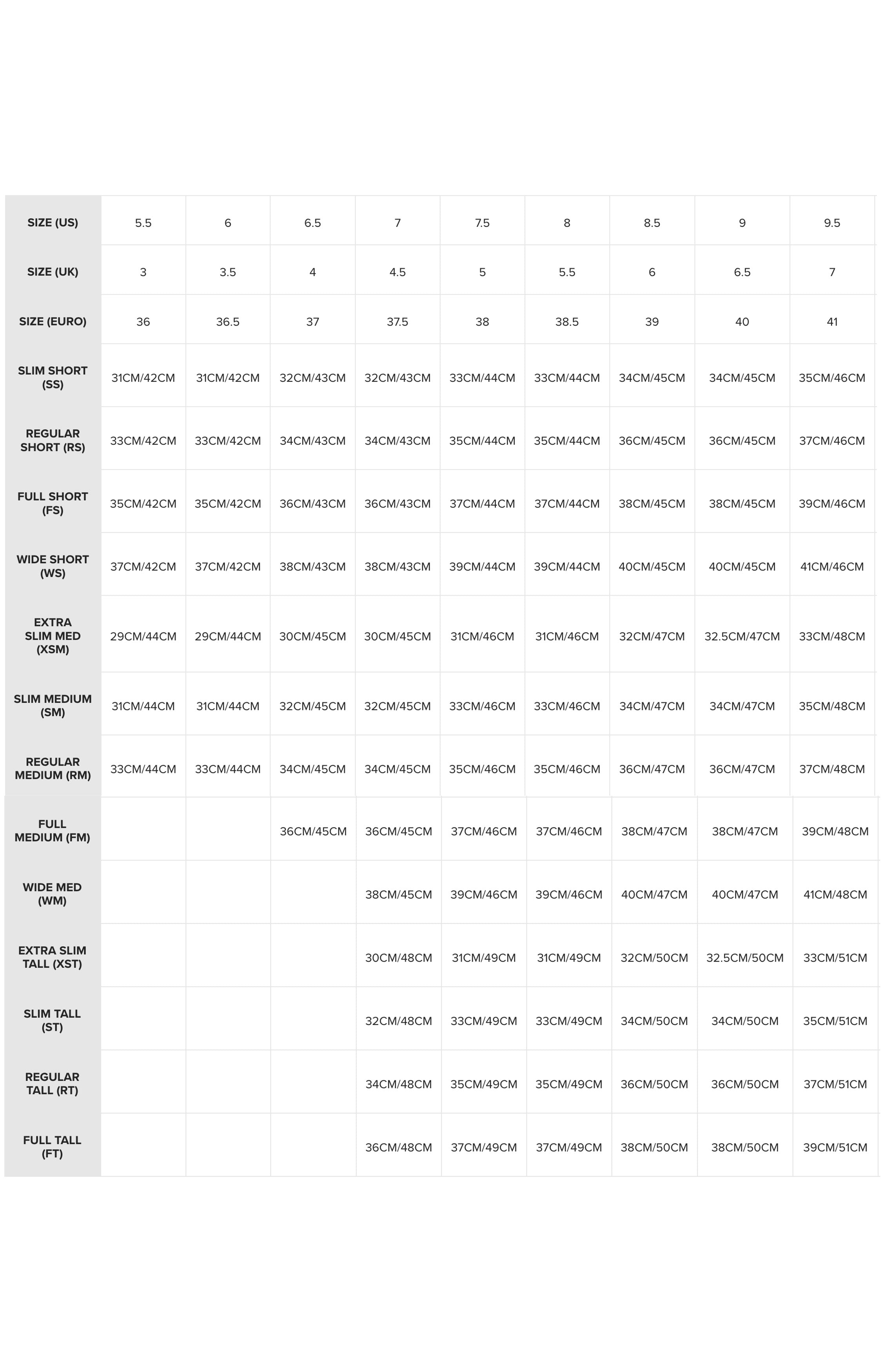 Size Guide