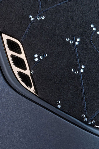 2.0 Shadowmatt Miss Shield Crystal Leaf 5 Swarovski Navy