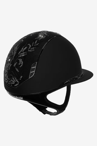 2.0 Shadowmatt Miss Shield Flower Swarovski Noir