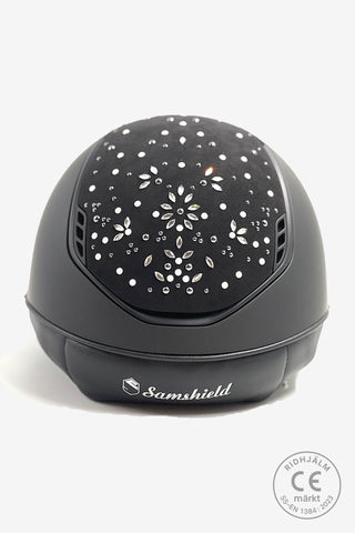Casque d'équitation 2.0 Miss Shield Shadowmatt Pearl Drops Noir Mat