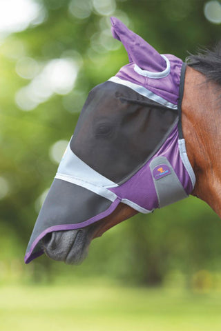 Fliegenmaske mit Ohren und Nase