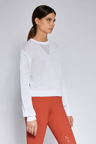 Gestrickter Baumwollpullover