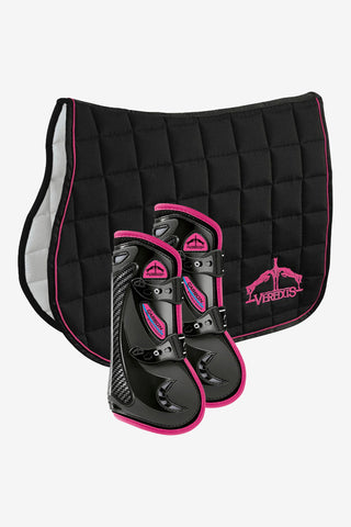 Set Saddle Pad + Leg Protectors Pink