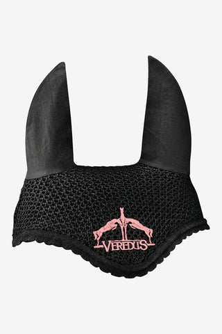 Vliegenmasker VE Zwart/Lichtroze